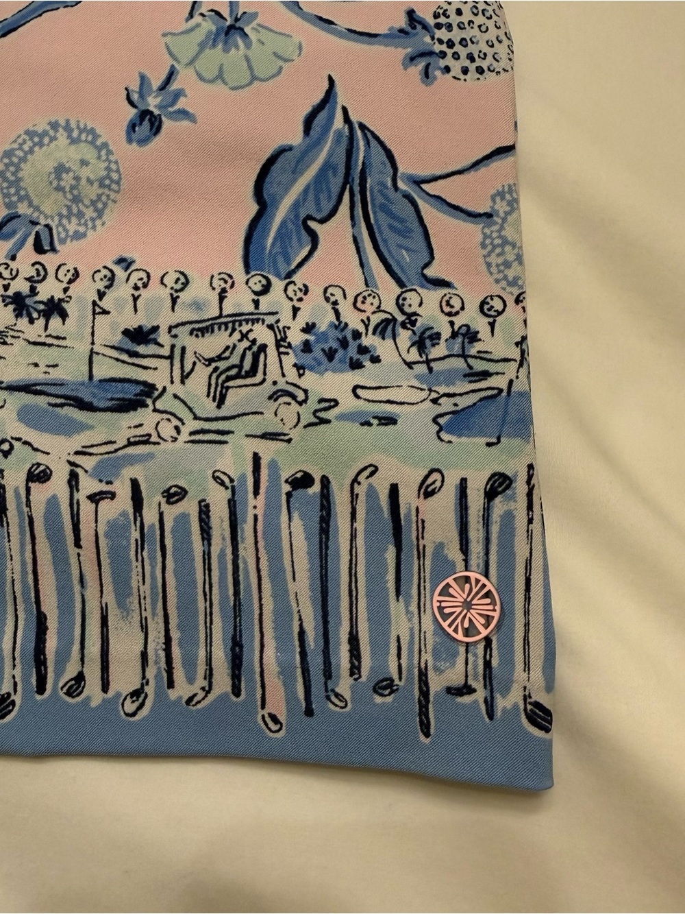 Lilly Pulitzer Luxletic Size 4 Blue and Pink Golf Skort - Picture 5 of 9